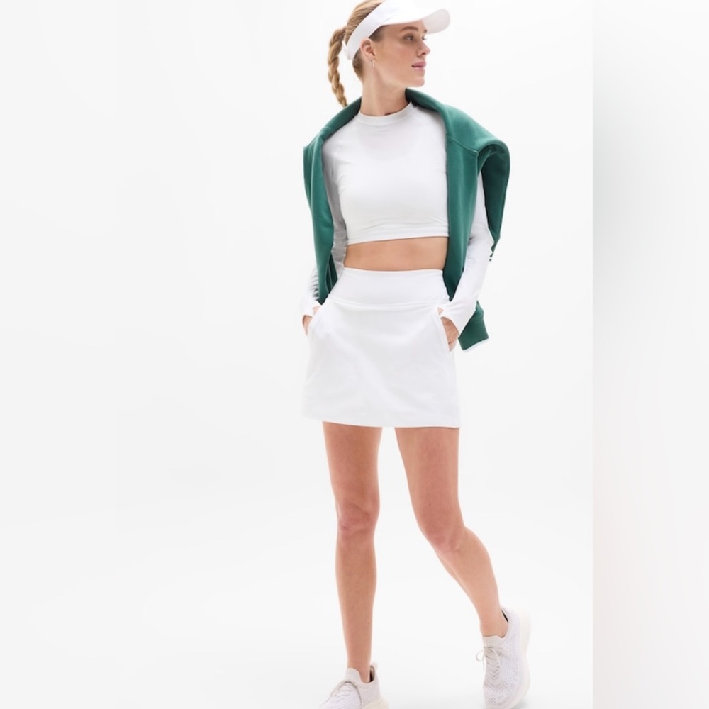NWT-Athleta White Tee Time Skort 15” Large